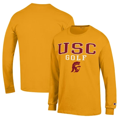 Men's Champion Gold USC Trojans Long Sleeve T-Shirt