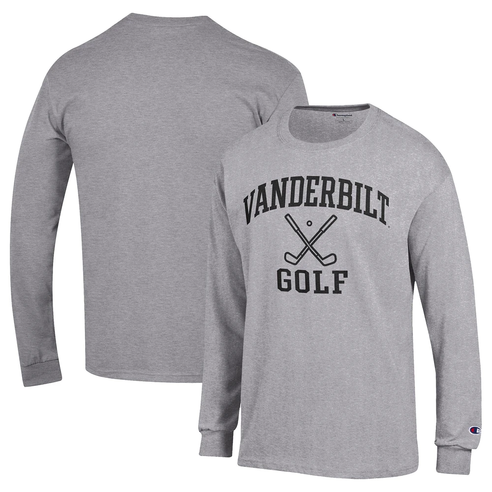 Men's Champion Gray Vanderbilt Commodores Long Sleeve T-Shirt