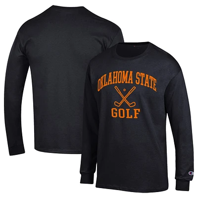 Men's Champion Black Oklahoma State Cowboys Long Sleeve T-Shirt