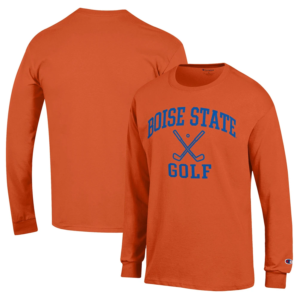 Men's Champion Orange Boise State Broncos Long Sleeve T-Shirt