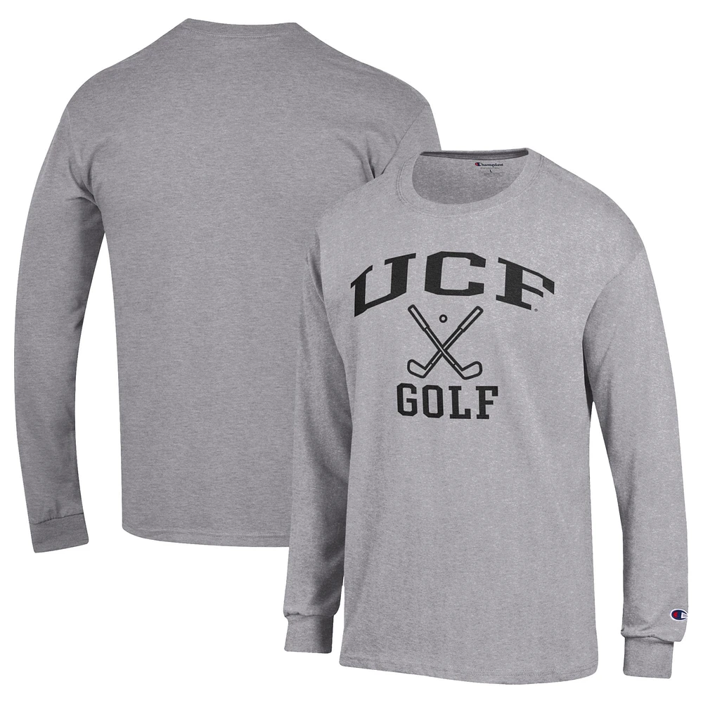 Men's Champion Gray UCF Knights Long Sleeve T-Shirt