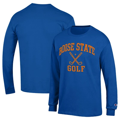 Men's Champion Royal Boise State Broncos Long Sleeve T-Shirt