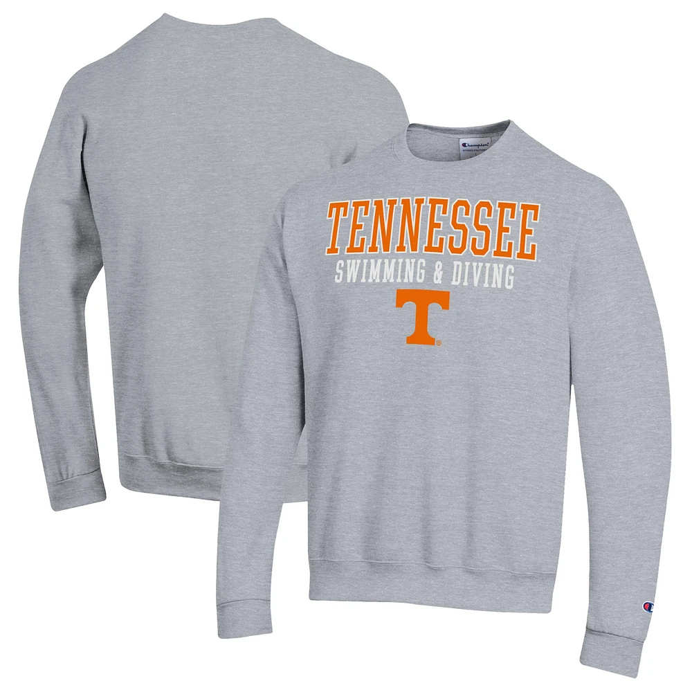 Men's Champion Gray Tennessee Volunteers Powerblend Crewneck Sweatshirt