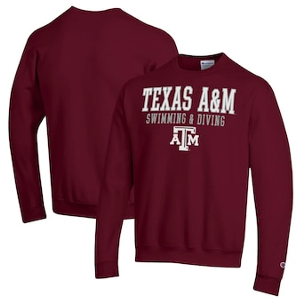 Men's Champion Maroon Texas A&M Aggies Powerblend Crewneck Sweatshirt