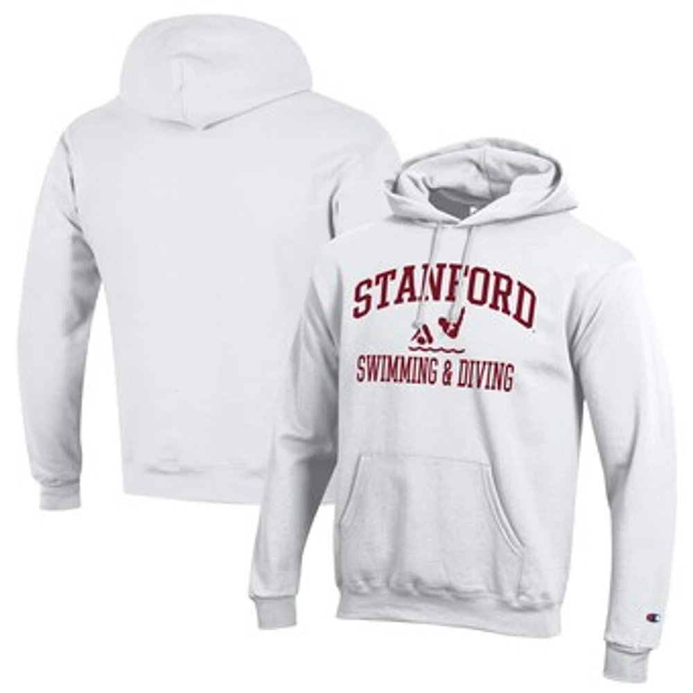 Men's Champion Stanford Cardinal Swim & Dive Icon Powerblend Pullover Hoodie
