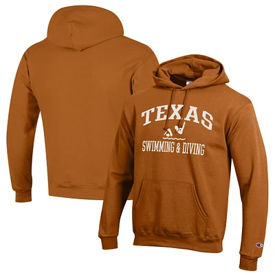 Men's Champion Texas Longhorns Swim & Dive Icon Powerblend Pullover Hoodie
