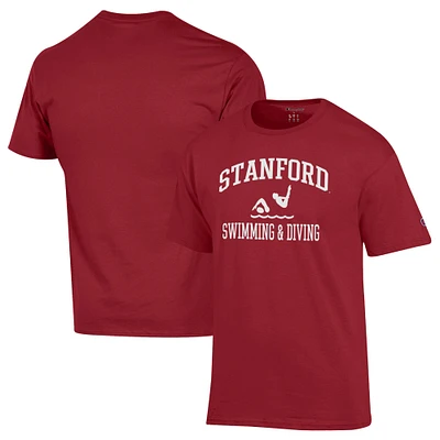 Men's Champion Cardinal Stanford Swim & Dive Icon T-Shirt