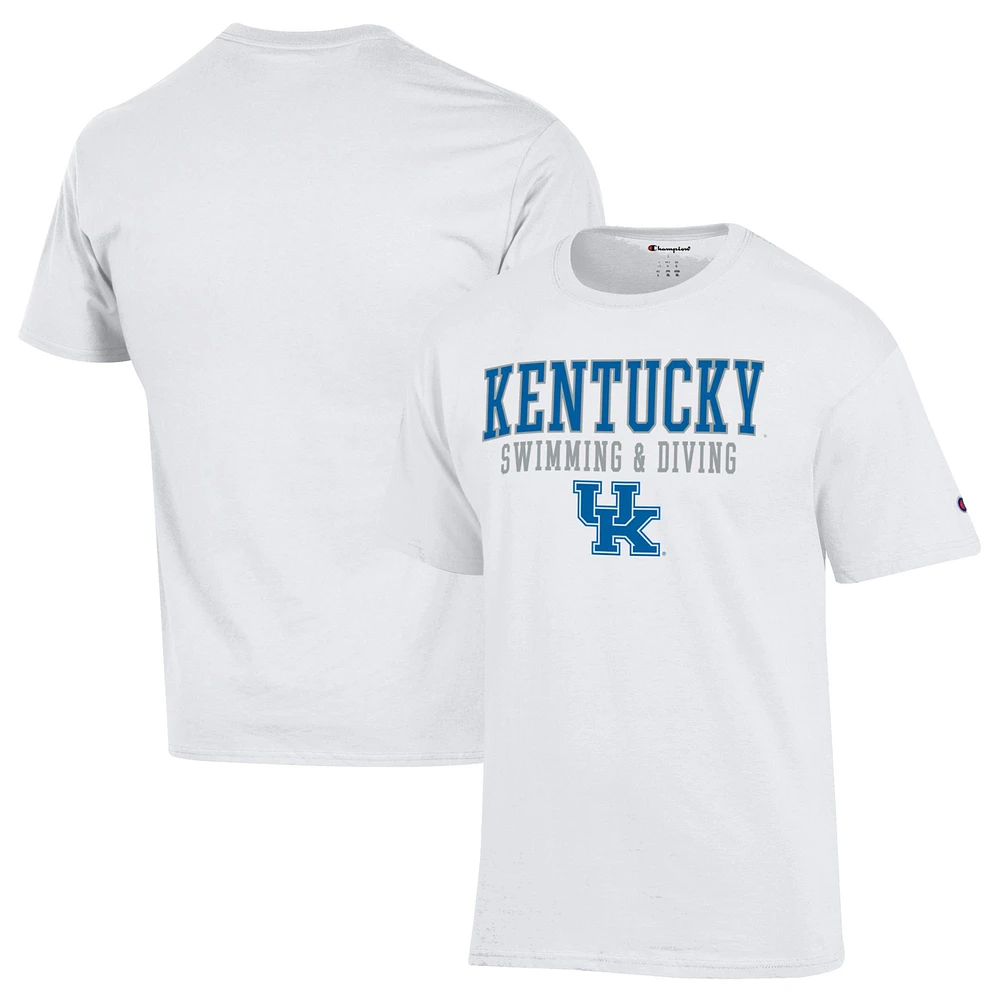 Men's Champion Kentucky Wildcats Stacked Swim & Dive T-Shirt
