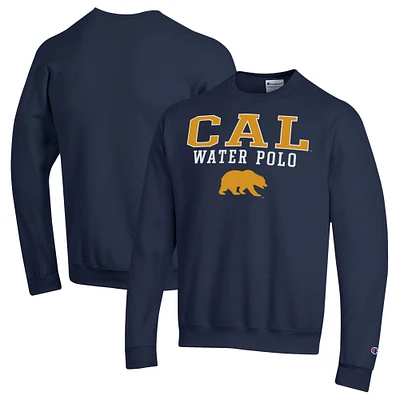 Men's Champion Navy Cal Bears Powerblend Pullover Crewneck