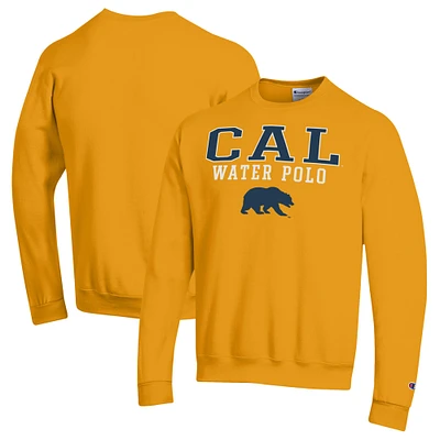 Men's Champion Gold Cal Bears Powerblend Pullover Crewneck