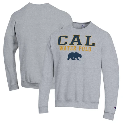 Men's Champion Gray Cal Bears Powerblend Pullover Crewneck