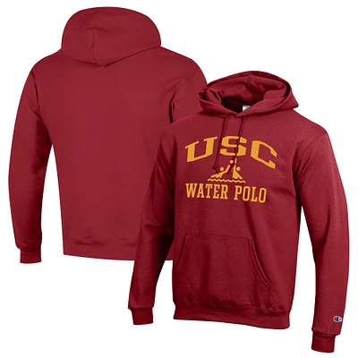 Men's Champion Cardinal USC Trojans Powerblend Pullover Hoodie
