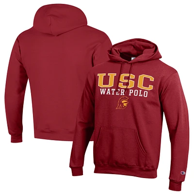 Men's Champion Cardinal USC Trojans Powerblend Pullover Hoodie