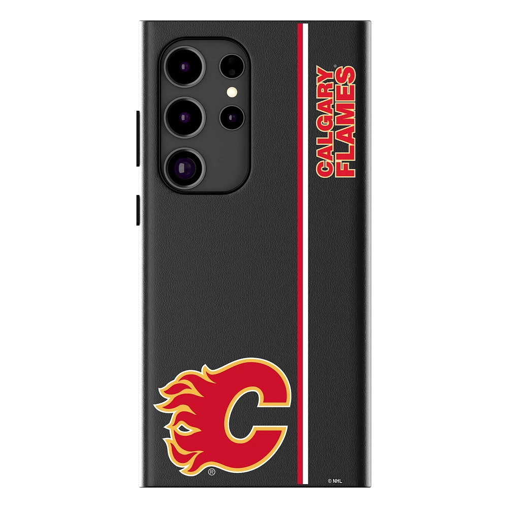 Keyscaper Black Calgary Flames Galaxy Magnetic Bump Case