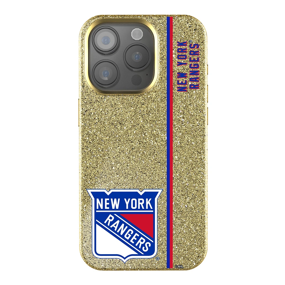 Keyscaper Gold New York Rangers Sidebar Bling iPhone Case