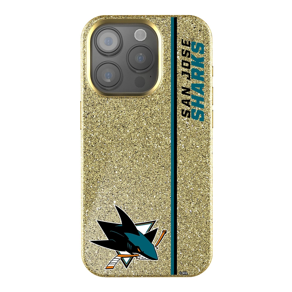 Keyscaper Gold San Jose Sharks Sidebar Bling iPhone Case