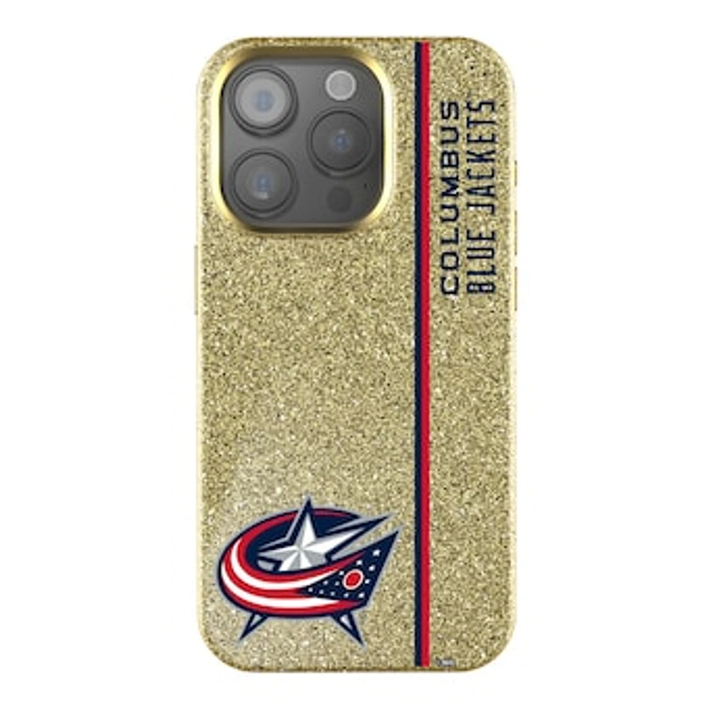 Keyscaper Gold Columbus Blue Jackets Sidebar Bling iPhone Case