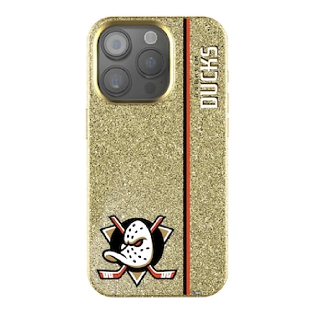 Keyscaper Gold Anaheim Ducks Sidebar Bling iPhone Case
