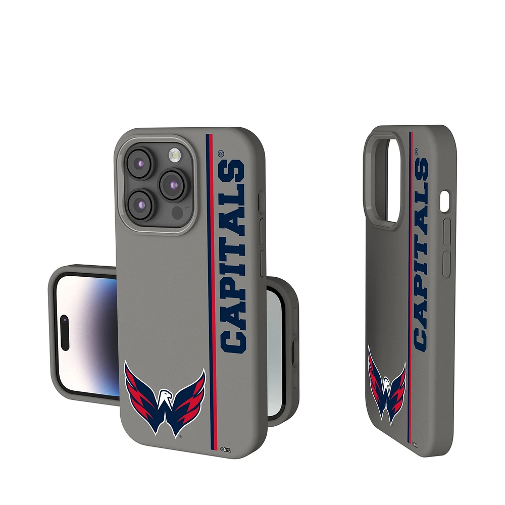 Keyscaper Gray Washington Capitals Sidebar Soft Touch iPhone Case