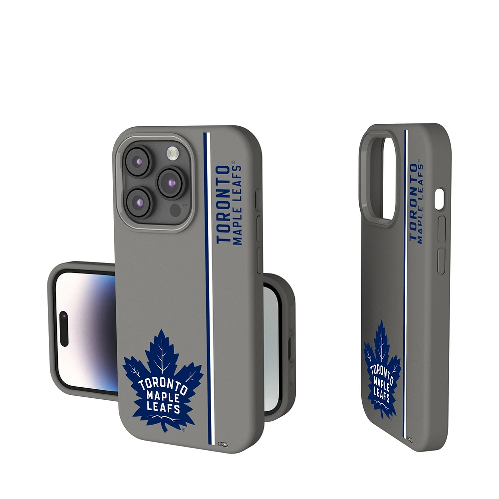 Keyscaper Gray Toronto Maple Leafs Sidebar Soft Touch iPhone Case