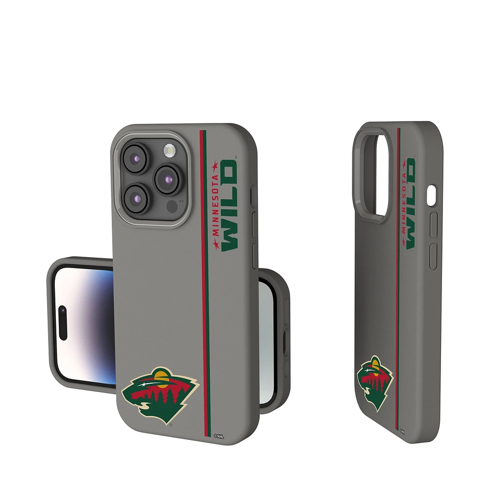 Keyscaper Gray Minnesota Wild Sidebar Soft Touch iPhone Case
