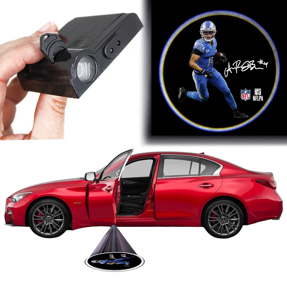 Amon-Ra St. Brown Detroit Lions LED Car Door Light