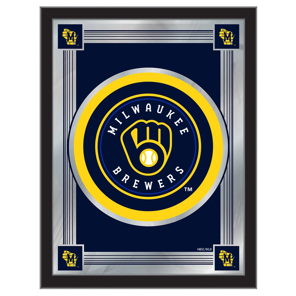 Milwaukee Brewers 17" x 22" Logo Wall Mirror