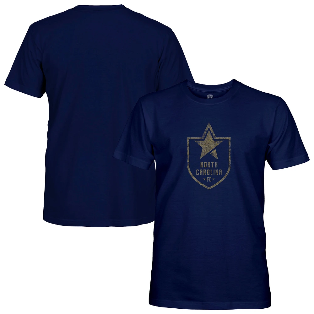 Men's 1863FC Navy North Carolina FC Mono Badge T-Shirt
