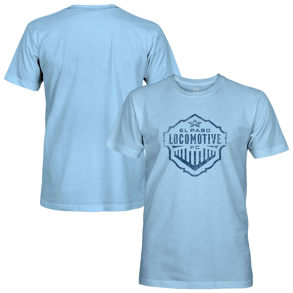 Men's 1863FC Light Blue El Paso Locomotive FC Mono Badge T-Shirt