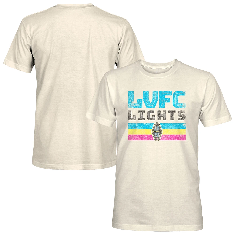 Men's 1863FC Tan Las Vegas Lights FC Retro Stripes T-Shirt