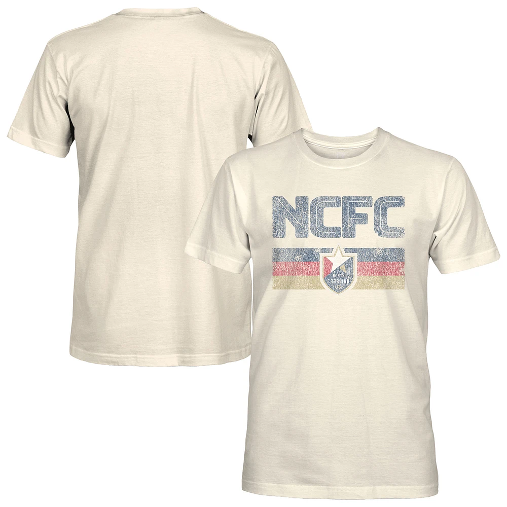 Men's 1863FC Tan North Carolina FC Retro Stripes T-Shirt