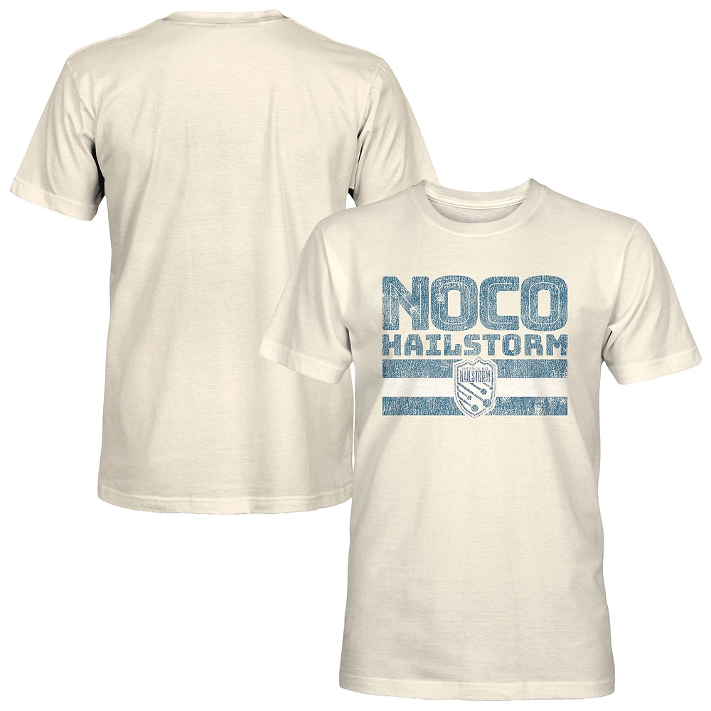 Men's 1863FC Tan Northern Colorado Hailstorm FC Retro Stripes T-Shirt