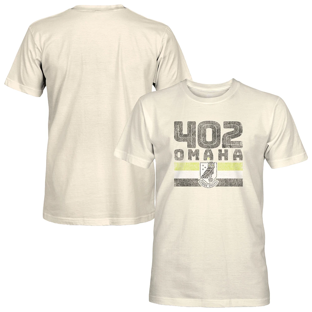 Men's 1863FC Tan Union Omaha Retro Stripes T-Shirt