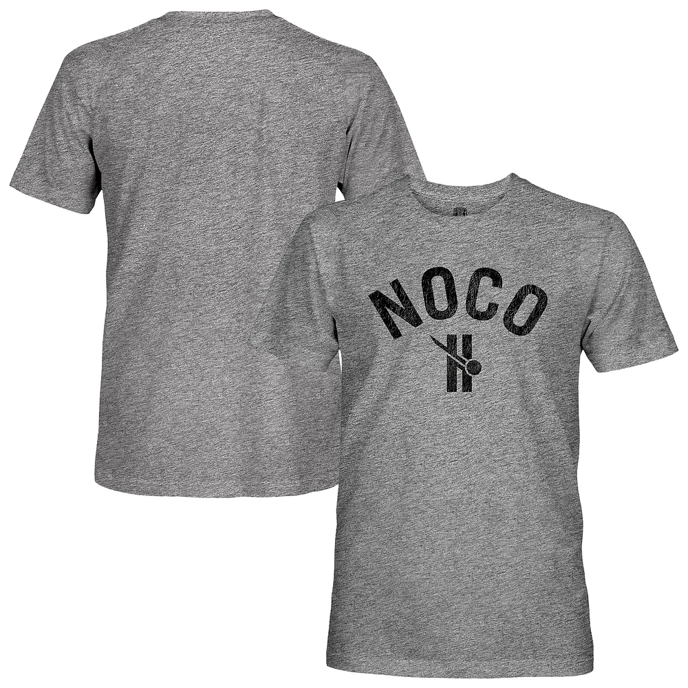 Men's 1863FC Heather Gray Northern Colorado Hailstorm FC Arc Vintage Tri-Blend T-Shirt