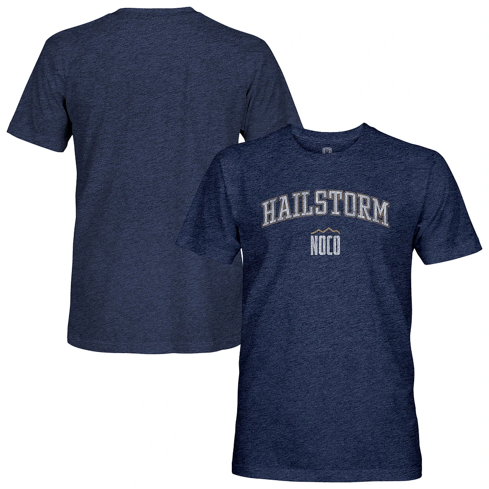 Men's 1863FC Navy Northern Colorado Hailstorm FC Wordmark Vintage Tri-Blend T-Shirt