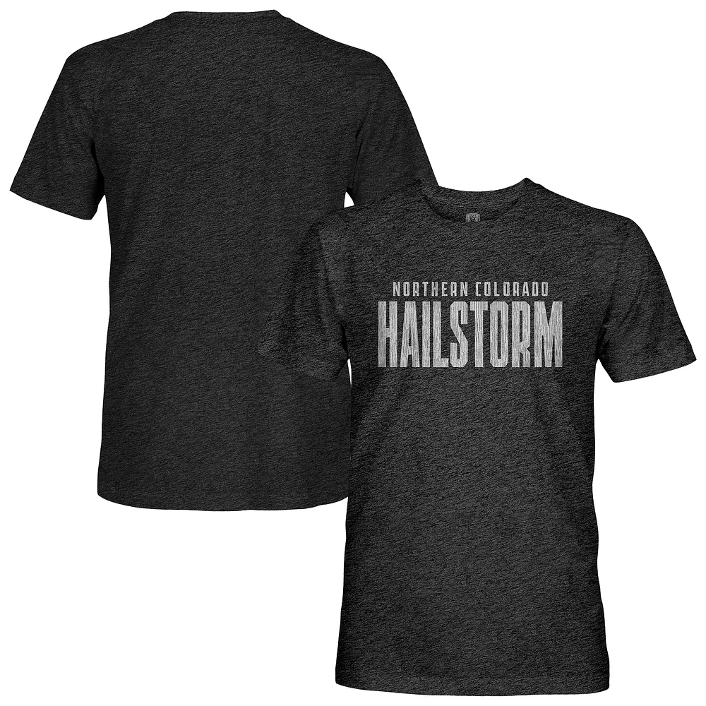 Men's 1863FC Black Northern Colorado Hailstorm FC Wordmark Vintage Tri-Blend T-Shirt