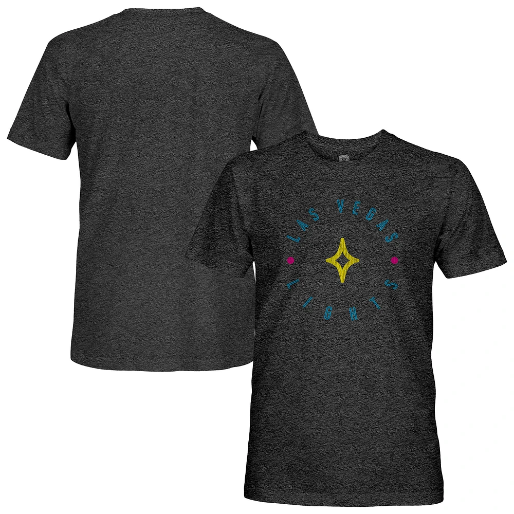 Men's 1863FC Black Las Vegas Lights FC Roundabout Vintage Tri-Blend T-Shirt