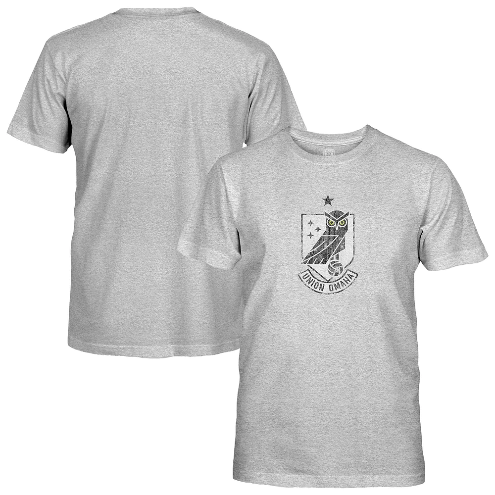 Youth 1863FC Heather Gray Union Omaha Color Badge T-Shirt