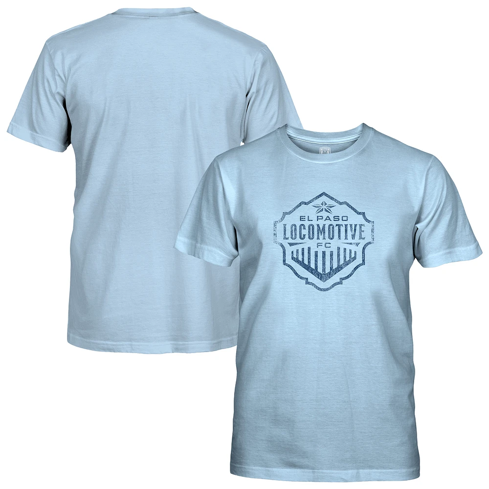 Youth 1863FC Light Blue El Paso Locomotive FC Mono Badge T-Shirt