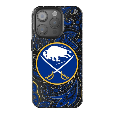 Keyscaper Black Buffalo Sabres Paisley Bling iPhone Case
