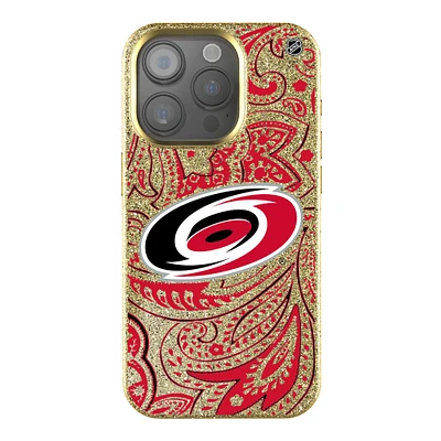 Keyscaper Gold Carolina Hurricanes Paisley Bling iPhone Case