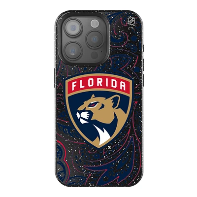 Keyscaper Black Florida Panthers Paisley Bling iPhone Case