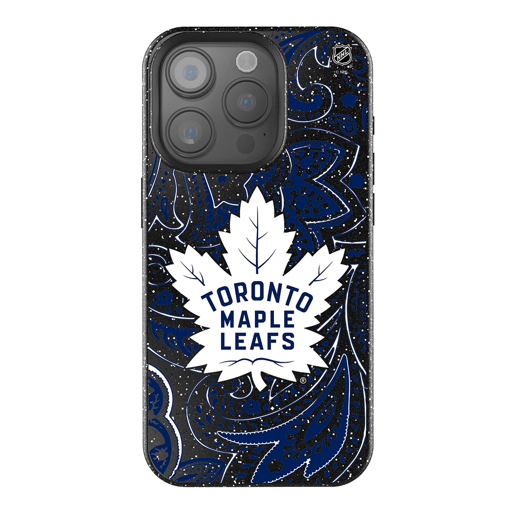 Keyscaper Black Toronto Maple Leafs Paisley Bling iPhone Case