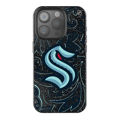 Keyscaper Black Seattle Kraken Paisley Bling iPhone Case