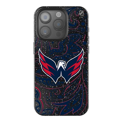 Keyscaper Black Washington Capitals Paisley Bling iPhone Case