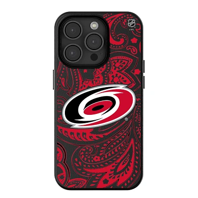 Keyscaper Black Carolina Hurricanes Paisley iPhone Magnetic Bump Case