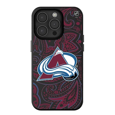 Keyscaper Black Colorado Avalanche Paisley iPhone Magnetic Bump Case