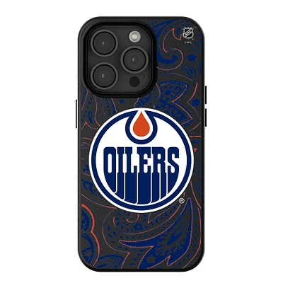 Keyscaper Black Edmonton Oilers Paisley iPhone Magnetic Bump Case