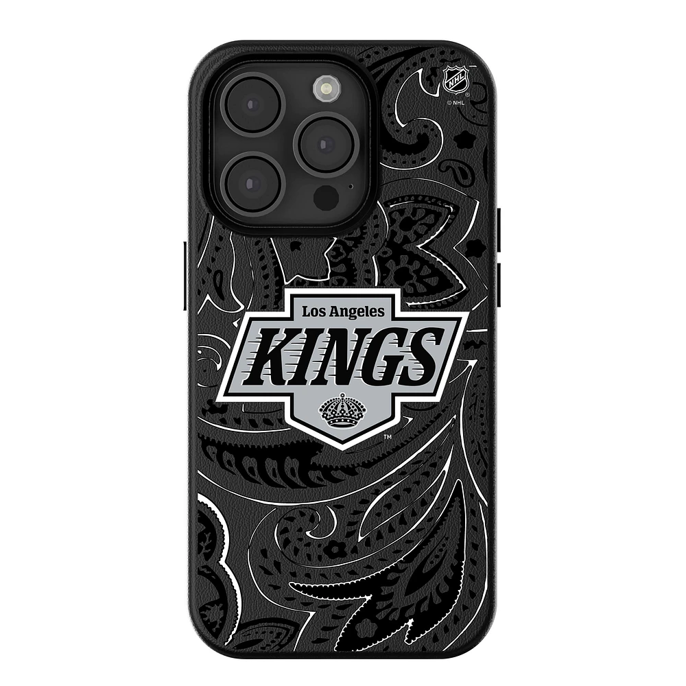 Keyscaper Black Los Angeles Kings Paisley iPhone Magnetic Bump Case