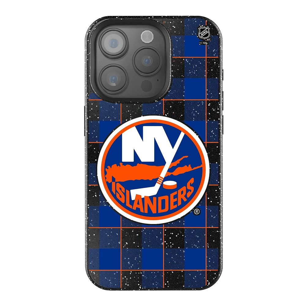 Keyscaper New York Islanders Plaid Bling iPhone Case
